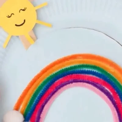 Rainbow Paper Plate Craft From Hello Wonderful