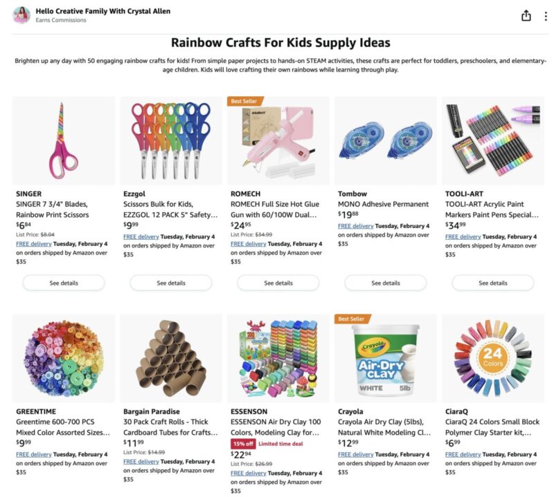 Rainbow Craft Supplies From Hello Creative Family