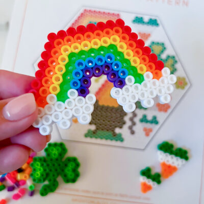 St. Patrick's Day Perler Bead Pattern From A Night Owl Blog