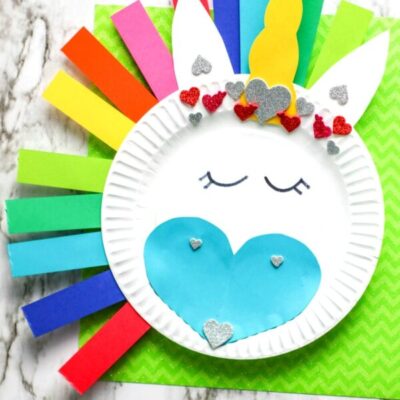 Rainbow Unicorn Paper Plate Craft From Natural Beach Living