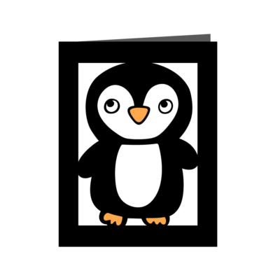 Cute Penguin Card SVG From Crafting in the Rain