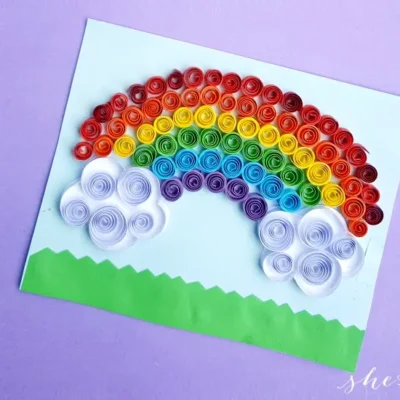 Quilled Rainbow Craft From She Saved
