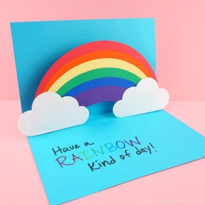 Rainbow Card From I Heart Crafty Things