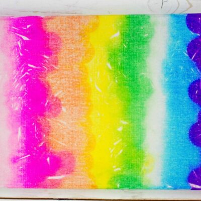 Bleeding Tissue Paper Canvas Art From Mum in the Madhouse