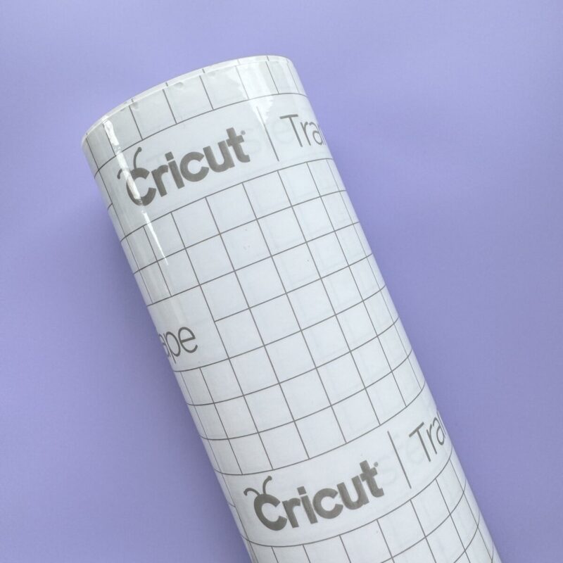 Cricut Transfer Tape on purple background
