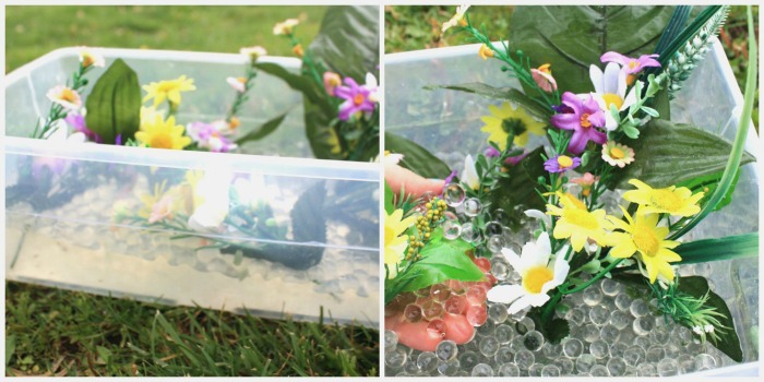Spring Flower Garden Sensory Play by Mommy Evolution