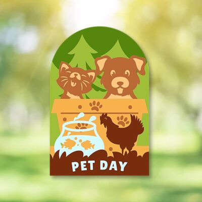 Pet Day Box Card SVG From The Bearded Housewife