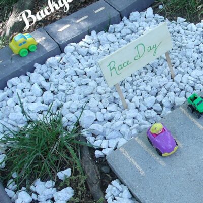 DIY Backyard Racetrack from Engineer Mommy