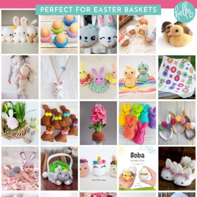 27 of the cutest spring and Easter themed crochet patterns and projects that are perfect for Easter Basket stuffers!