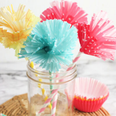 Cupcake Liner Paper Flowers By Mom Wife Busy Life