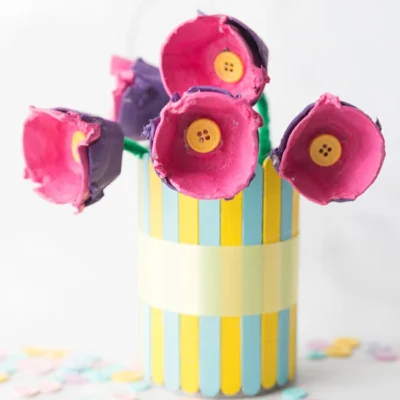 Egg Carton Flowers by The Best Ideas for Kids