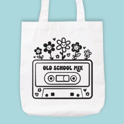 Floral Cassette Tape SVG From Wispy Willow Designs
