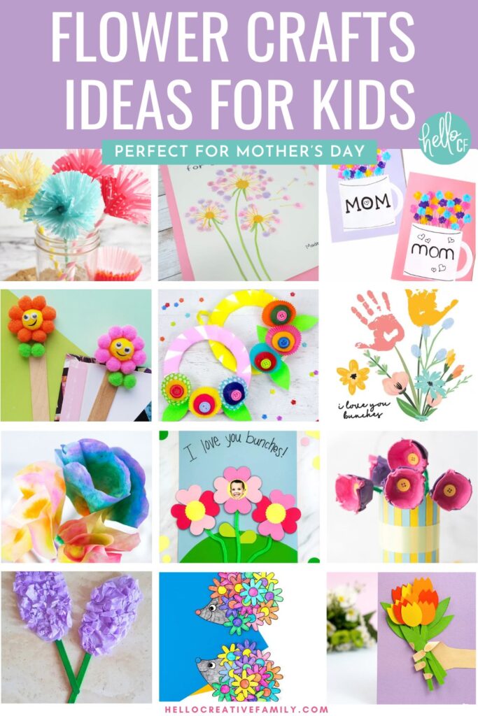 Flower Crafts For Kids Perfect For Mother's Day