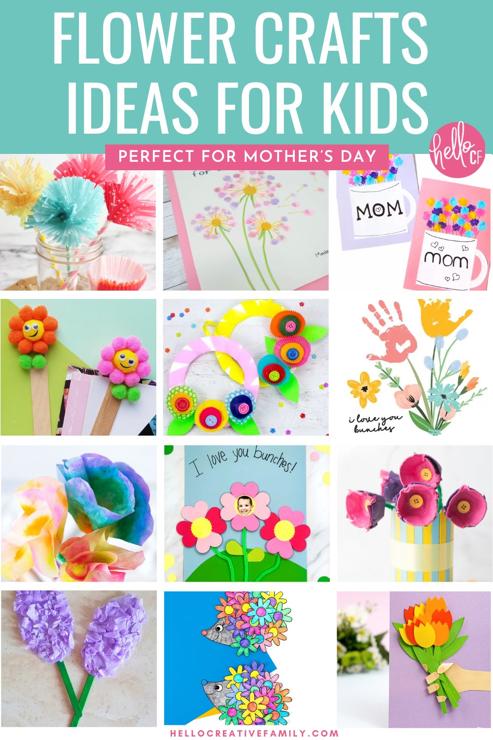 Flower Crafts For Kids Perfect For Mother's Day