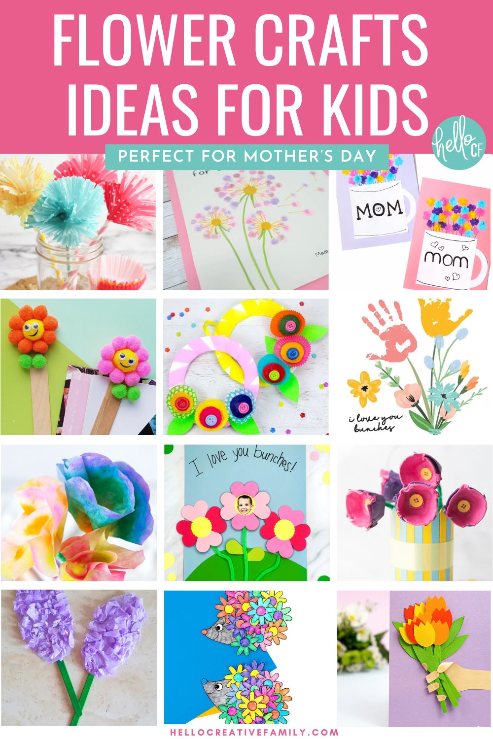 Flower Crafts For Kids Perfect For Mother's Day