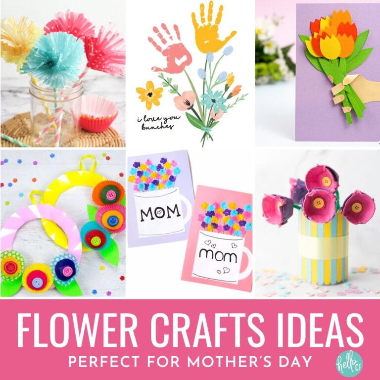 Flower Crafts For Kids Perfect For Mother's Day