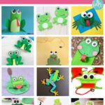 Collage of Frog Craft Ideas for Kids