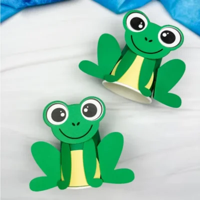 Frog Paper Cup Craft By Simple Everyday Mom