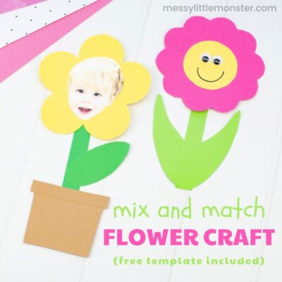 Mix & Match Flower Craft by Messy Little Monster
