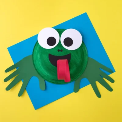 Paper Plate Frog Craft By Fireflies & Mud Pies