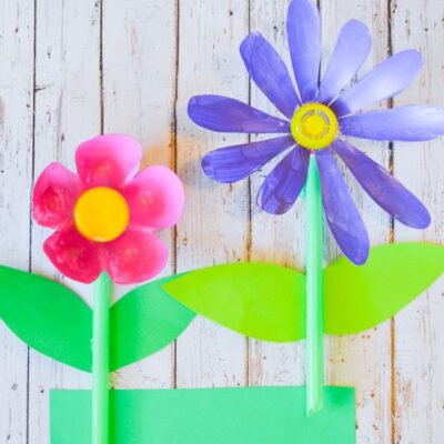 Recycled Soda Bottle Flower Craft by A Little Pinch of Perfect