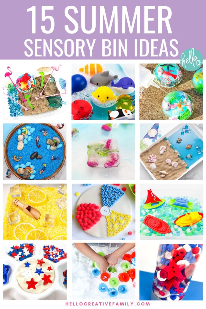 Looking for fun ways to keep your kids busy this summer? These 15 Summer Sensory Bin Ideas are packed with hands-on activities that inspire creativity, support learning, and provide endless entertainment! From water play to beach themes and patriotic fun, these easy DIY sensory bins are perfect for toddlers, preschoolers, and beyond.