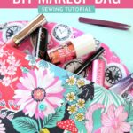 This 20 Minute Makeup Bag Sewing Tutorial is the perfect sewing project for teens, tweens, beginners or anyone learning to sew. Quick and easy, it makes an ideal handmade gift idea perfect for Mother's Day, Christmas, Teacher Appreciation or bridal party gifts!