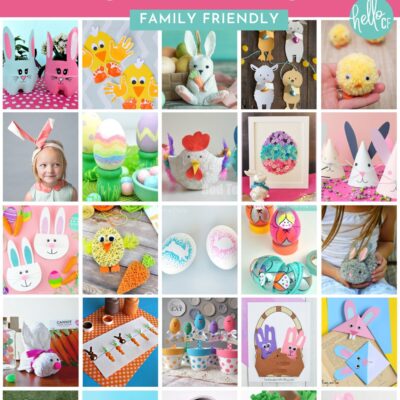 Collage of 30 Spring & Easter Craft Ideas