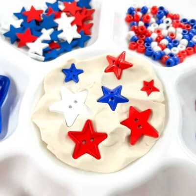 4th of July Sensory Bin by The Mindful Toddler