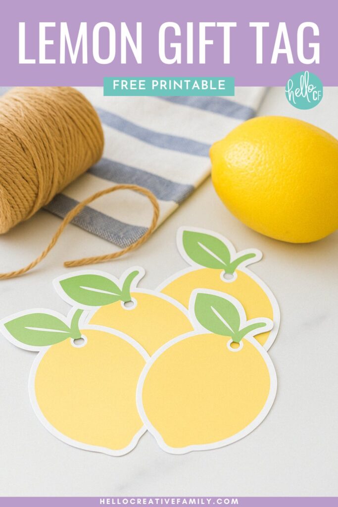 Free Printable Lemon Gift Tags