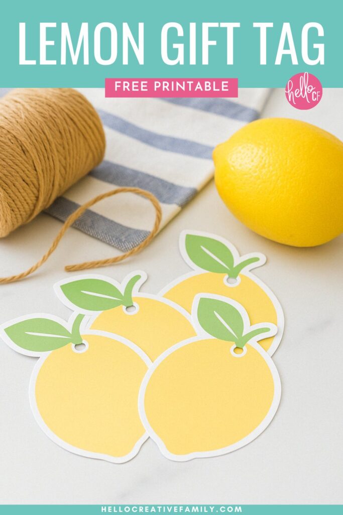 Free Printable Lemon Gift Tags