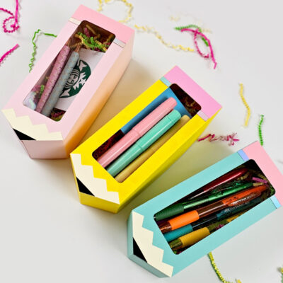 Pencil Gift Box SVG From Gina C. Creates