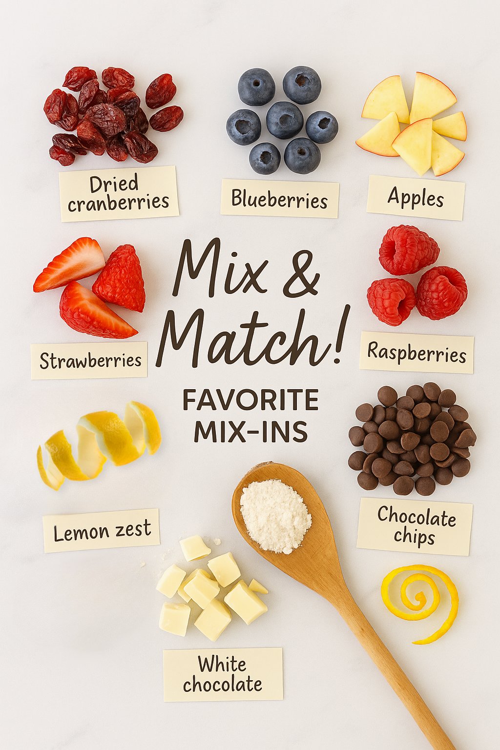 Mix & Match Favorite Mix Ins For Scones For Two Recipe