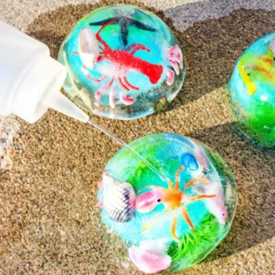 Ocean Themed Sensory Play by Natural Beach Living