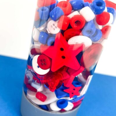Patriotic Sensory Bottles by Two Kids and a Coupon