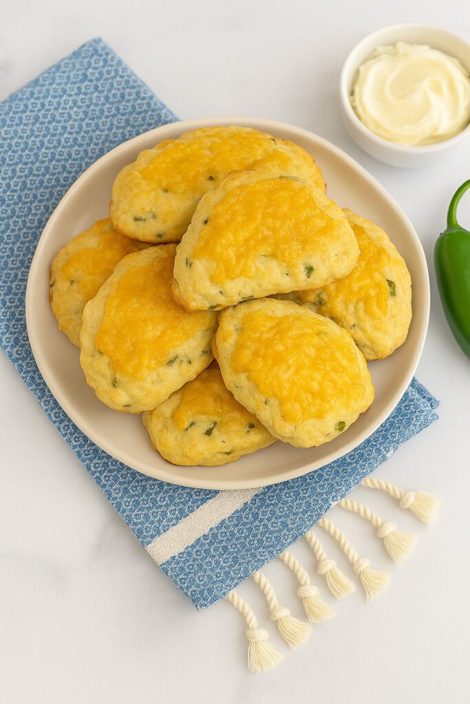 Savoury Jalapeño Cheddar Cornbread Scones Recipe
