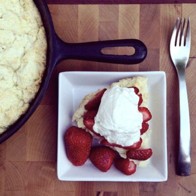 Cast Iron Skillet Strawberry Shortcake Recipe
