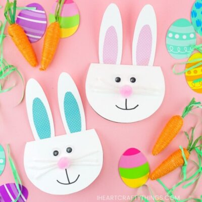 Simple Easter Bunny Card from I Heart Crafty Things