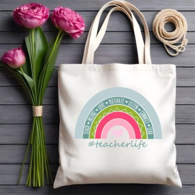 #Teacherlife Rainbow SVG From The Scrap Shoppe