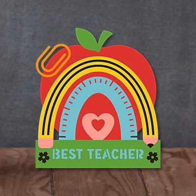 Best Teacher Box Card SVG From The Bearded Housewife