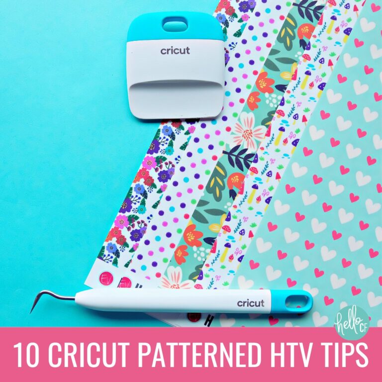 Master your patterned HTV projects with these 10 Cricut patterned HTV tips every crafter should know! Learn how to make bold, beautiful designs that don’t feel cluttered or chaotic. From test cuts to design previews and layering rules, this guide helps you avoid common mistakes and get perfect results.