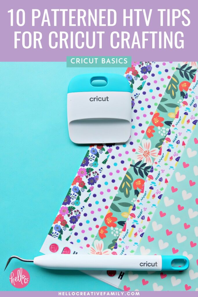 Master your patterned HTV projects with these 10 Cricut tips every crafter should know! Learn how to make bold, beautiful designs that don&rsquo;t feel cluttered or chaotic. From test cuts to design previews and layering rules, this guide helps you avoid common mistakes and get perfect results. Bonus: Includes a link to a Cricut Craft Club class on making patterned HTV throw pillows!