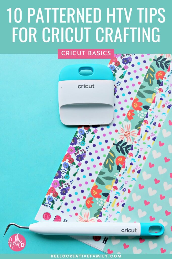 Master your patterned HTV projects with these 10 Cricut tips every crafter should know! Learn how to make bold, beautiful designs that don&rsquo;t feel cluttered or chaotic. From test cuts to design previews and layering rules, this guide helps you avoid common mistakes and get perfect results. Bonus: Includes a link to a Cricut Craft Club class on making patterned HTV throw pillows!