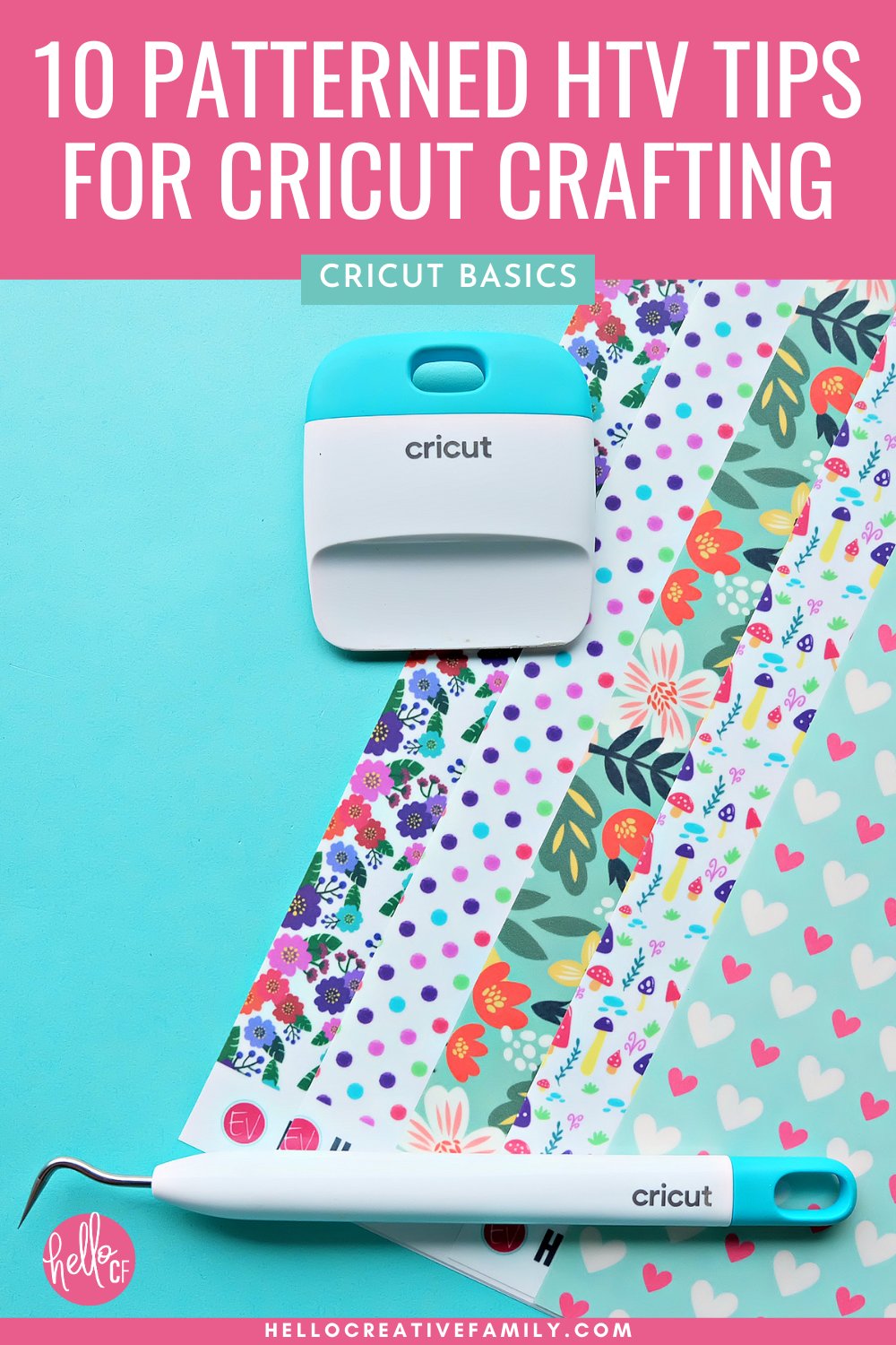 Master your patterned HTV projects with these 10 Cricut tips every crafter should know! Learn how to make bold, beautiful designs that don&rsquo;t feel cluttered or chaotic. From test cuts to design previews and layering rules, this guide helps you avoid common mistakes and get perfect results. Bonus: Includes a link to a Cricut Craft Club class on making patterned HTV throw pillows!