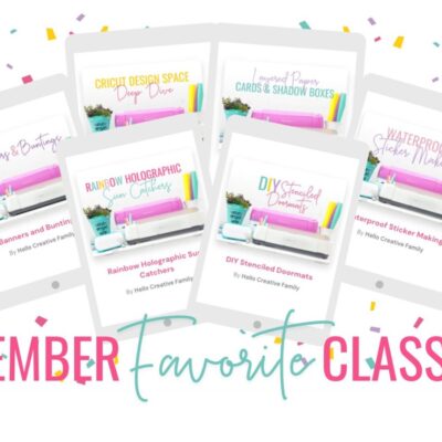 Get instant access to six of our most-loved Cricut Craft Club classes, featuring a wide range of techniques and project styles!