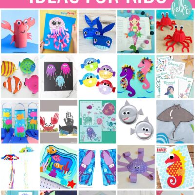 Make a splash with these fun ocean crafts for kids! Perfect for toddlers, preschoolers, and elementary-aged children, this collection features hands-on crafts like jellyfish handprints, paper plate sharks, egg carton crabs and printable ocean-themed playdough mats. These marine life crafts encourage creativity and learning through play. Ideal for ocean theme units, summer break, or beach lovers. #OceanCraftIdeas #MarineLifeCrafts #KidsCraftIdea