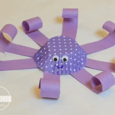Cupcake Liner Octopus 123 Homeschool 4 Me