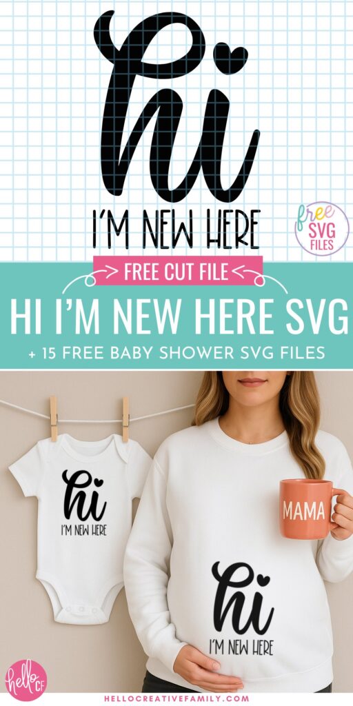 Planning a baby shower or celebrating a new arrival? Don&rsquo;t miss these 15 free Baby Shower SVG files for Cricut. Make adorable onesies, cake toppers, and milestone photo props&mdash;including my &ldquo;Hi! I&rsquo;m New Here&rdquo; design that&rsquo;s perfect for baby or bump!