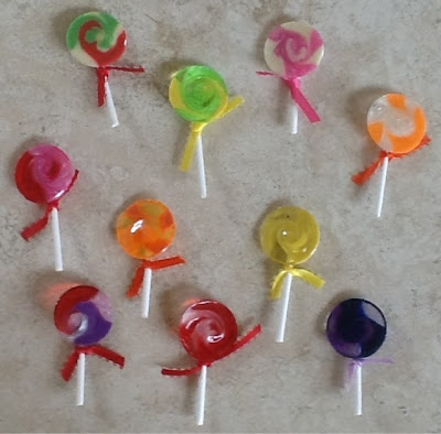 Melted Pony Bead Lollipop SWAPS From OCD Girl Scout Leaders