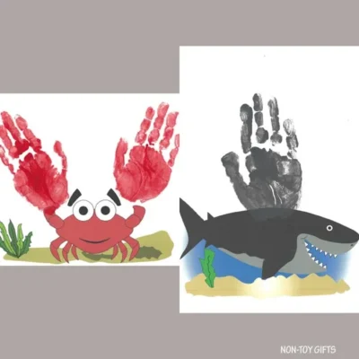 Ocean Handprint Animals by Non-Toy Gifts